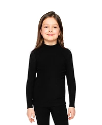 Deux par Big Girls 6-14 Brushed Rib Mock Neck Top