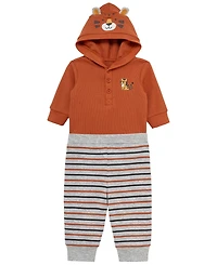 Little Me Baby Boys' Tiger Long-Sleeve Bodysuit and Pants, 2-Piece Set