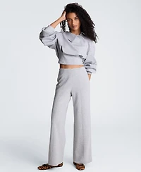 Kenneth Cole Women's High-Rise Hollywood-Waist Wide-Leg Pants