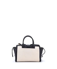 Pre-Owned Saint Laurent Baby Monogram Cabas Downtown Leather and Canvas