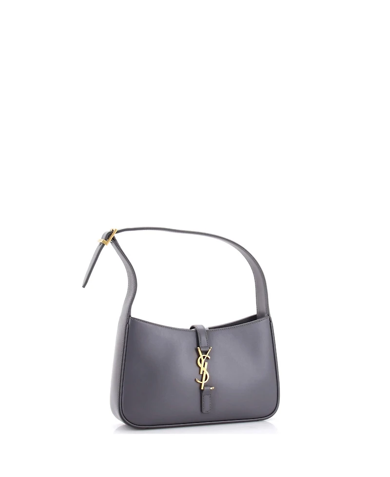 Pre-Owned Saint Laurent Small Le 5 a 7 Hobo Leather