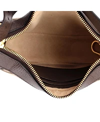 Pre-Owned Gucci Mini Ophidia Half Moon Bag Jumbo Gg Canvas