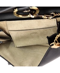 Pre-Owned Chloe Mini Faye Chain Shoulder Bag Leather and Suede
