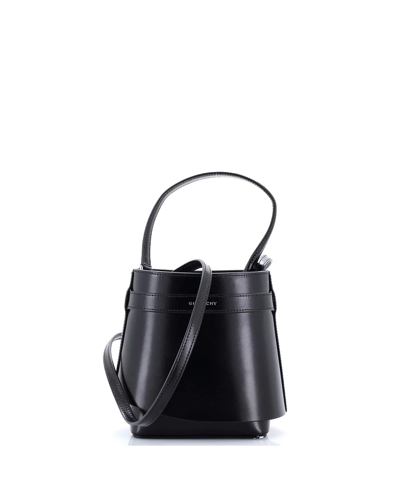 Pre-Owned Givenchy Gv Shark Lock Bucket Bag Leather