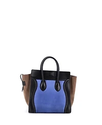 Pre-Owned Celine Mini Tricolor Luggage Bag Leather