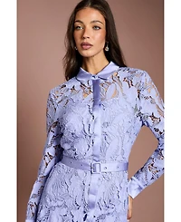Coast Women's Lace Shirt Long Sleeve Dress
