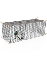 Aoligeijs 12x55ft Portable Baseball Batting Cage for Practice