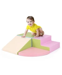 Gouun 4 Piece Climb and Crawl Foam Block Play Set for Infant Baby Tummy Time