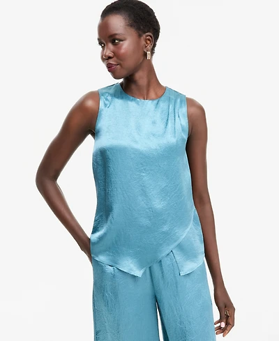 I.n.c. International Concepts Women's Sleeveless Satin Blouse, Macy's Exclusive