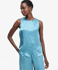 I.n.c. International Concepts Women's Sleeveless Satin Blouse, Macy's Exclusive