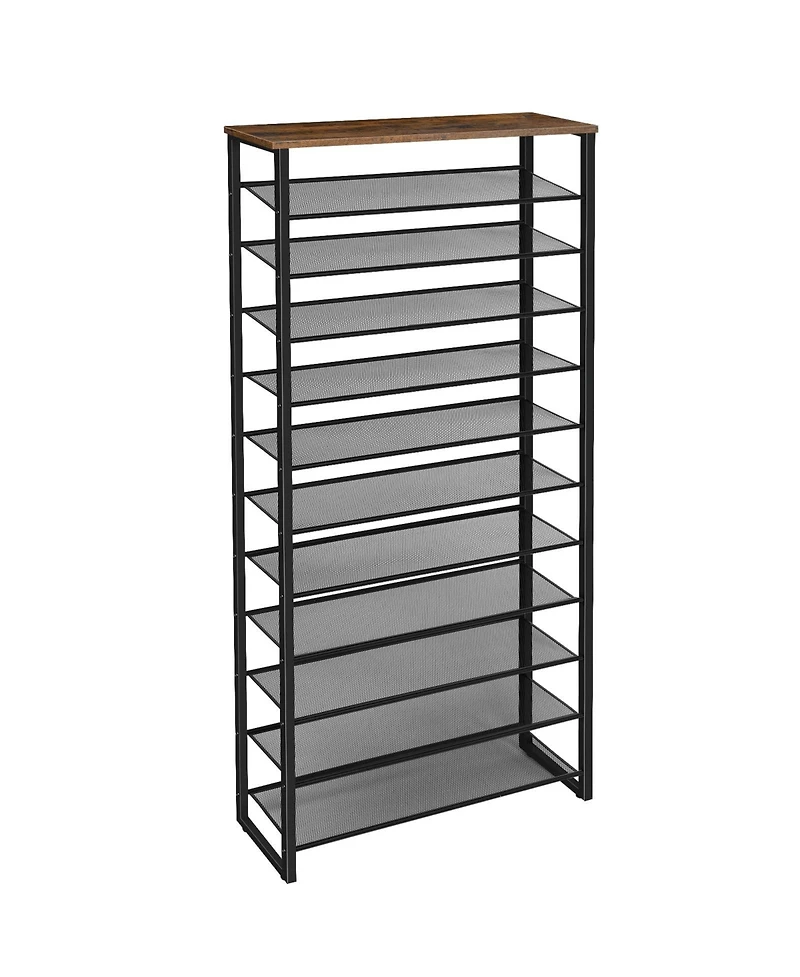 Slickblue Large 12-Tier Shoe Storage Rack Organizer for Home