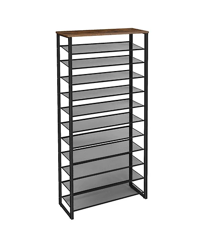 Slickblue Large 12-Tier Shoe Storage Rack Organizer for Home