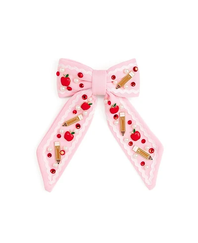 Sweet Wink Little and Big Girls Apple Gemstone Bow Clip