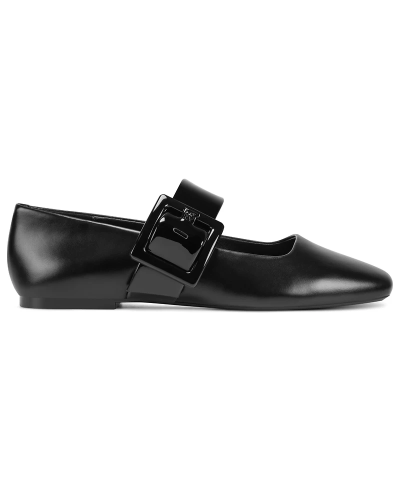 Dkny Women's Deyvonn Mary Jane Buckle Flats