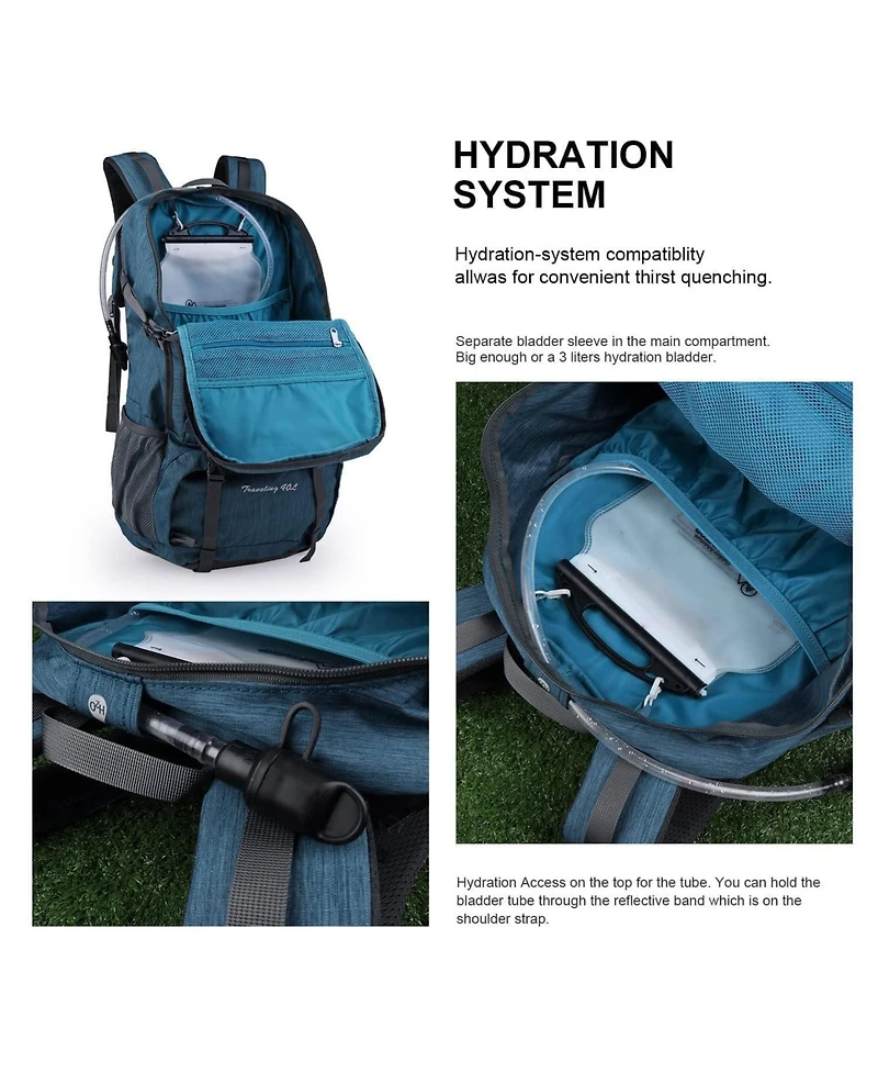 Mountaintop 40 Liter Hiking Backpack Lightweight Travel Backpack for Men and Women Outdoor Camping Backpacking