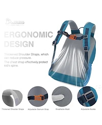 Mountaintop 15 liter Kids Backpack for 5 to 7 Year Olds Lightweight Kindergarten Hiking Backpack for Boys Girls