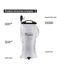 Mountaintop 40 Liter Hiking Backpack with 3 Hydration Bladder for Men Women Camping Climbing