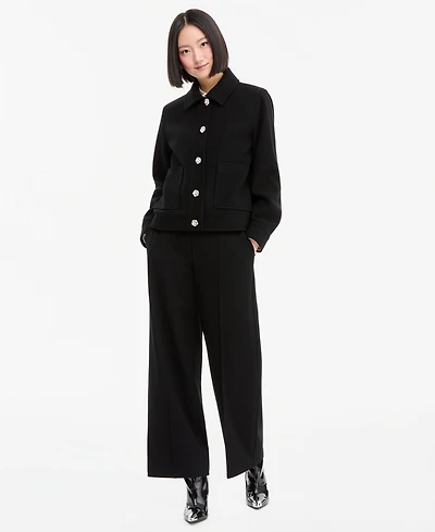 CeCe Women's Jewel Button Lady Work Jacket