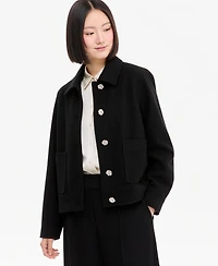 CeCe Women's Jewel Button Lady Work Jacket