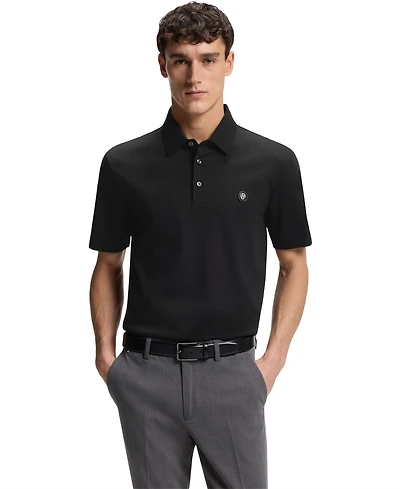 Boss by Hugo Men's Double B Monogram Mercerized-Cotton Polo Shirt