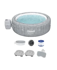 Coleman Sicily Inflatable AirJet Hot Tub with 2 SaluSpa Seat and Headrest Pillow