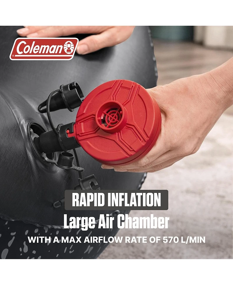 Coleman EasyFlate Rechargeable Electric Air Pump, Inflator with 3 Adapters