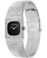 Calvin Klein Women's Sophisticated Square Silver-Tone Stainless Steel Mesh Bracelet Watch 20mm