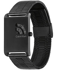 Calvin Klein Men's Dapper Black Ip Stainless Steel Mesh Bracelet Watch 24mm