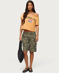 Edikted Women's Netherlands Off Shoulder T Shirt