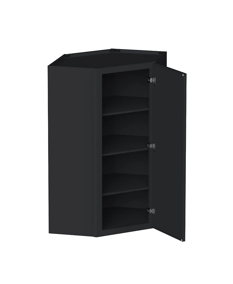 Boyel Living 42 Inch Hight Wall Diagonal Corner Cabinets, Ready to Assemble Kitchen Cabinet with Solid Wood Frame, Soft-Close Slides and Hinge