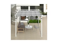 Boyel Living Outdoor Pergola with Retractable Canopy and Aluminum Frame