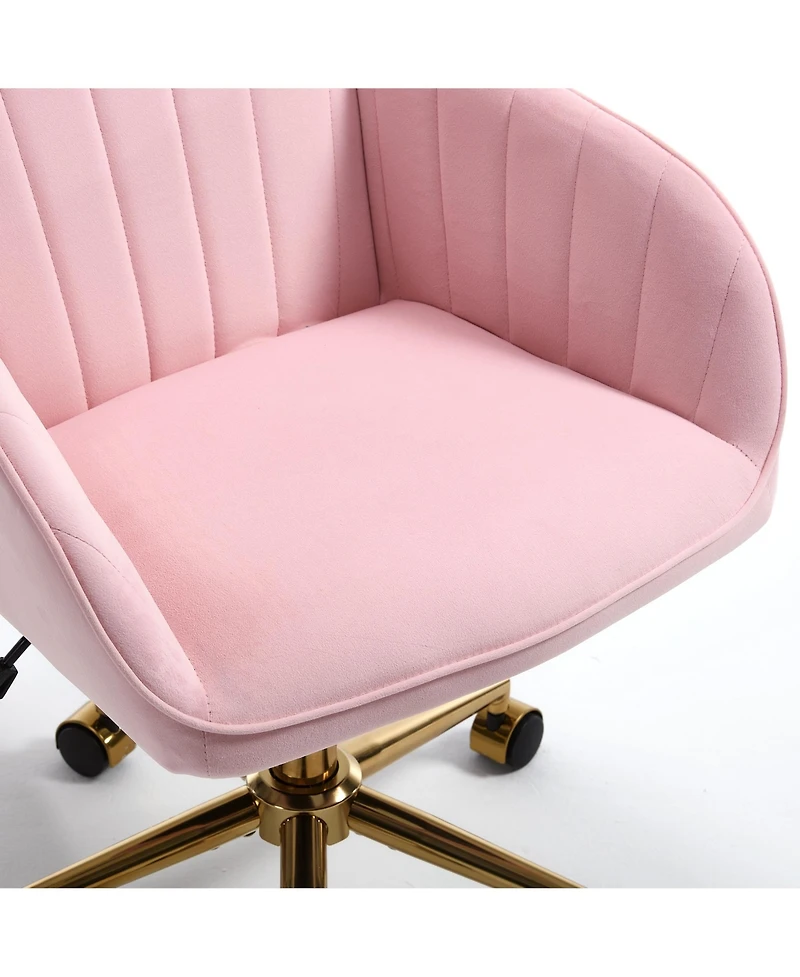 sumyeg Adjustable Office Chair Swivel Backrest Seat with Metal Base