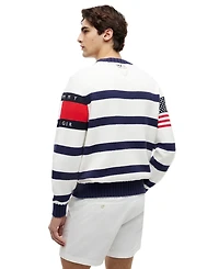Tommy Hilfiger Men's Us Sailing Stripe Crewneck Sweater