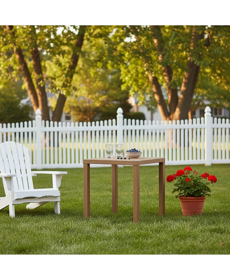 Clihome Outdoor Square Side Table Patio End Table