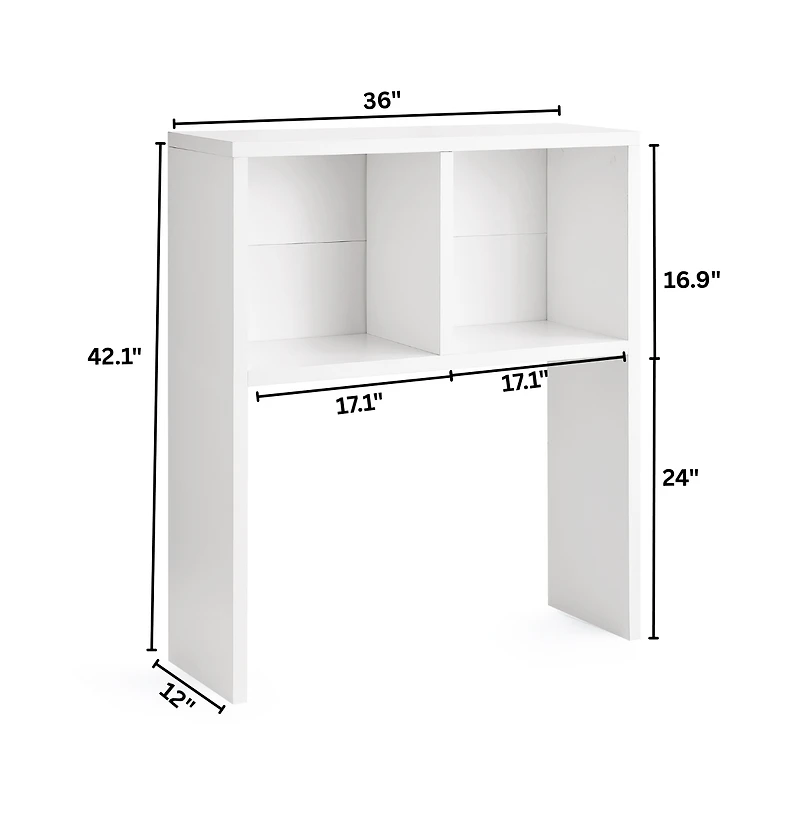 DormCo Yak About It Double Cube Thick - Desk Bookshelf Hutch