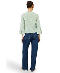 Yumi Women's 100% Cotton 3/4 Sleeve Shirt