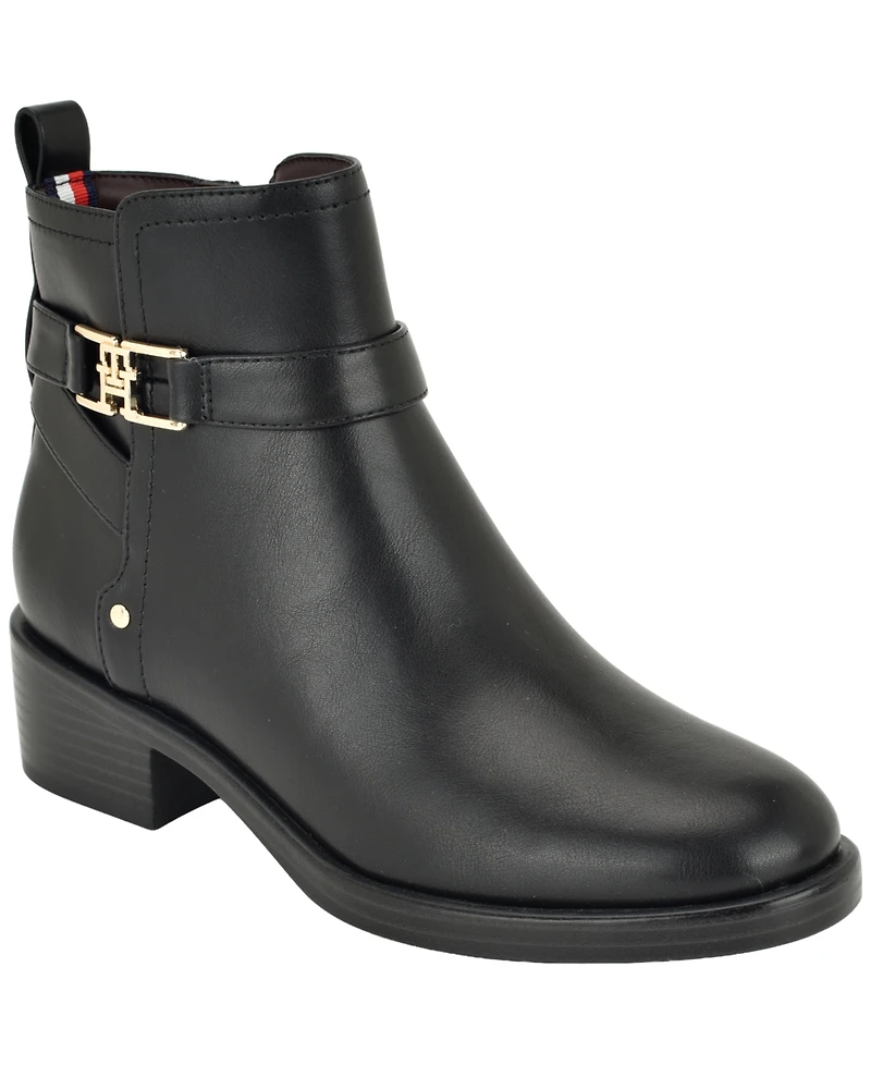 Tommy Hilfiger Women's Idala Ornamented Side Zip Booties