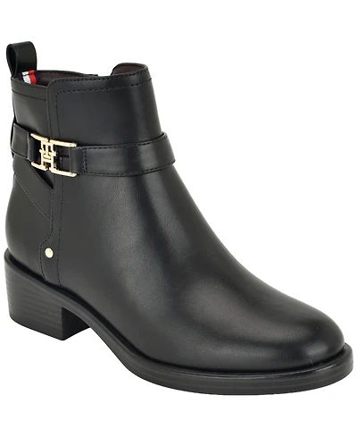 Tommy Hilfiger Women's Idala Ornamented Side Zip Booties