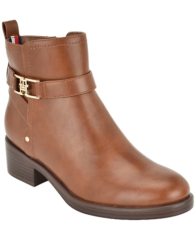 Tommy Hilfiger Women's Idala Ornamented Side Zip Booties