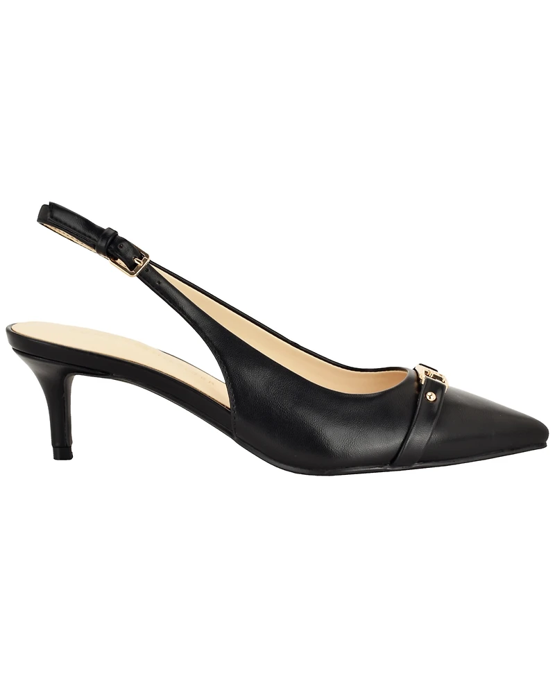 Tommy Hilfiger Women's Totale Kitten Heel Slingback Dress Pumps