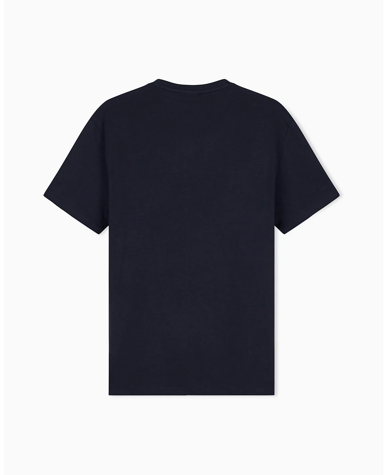A|X Armani Exchange Men's Short Sleeve Boxed All-Over Logo Slim Fit T-Shirt
