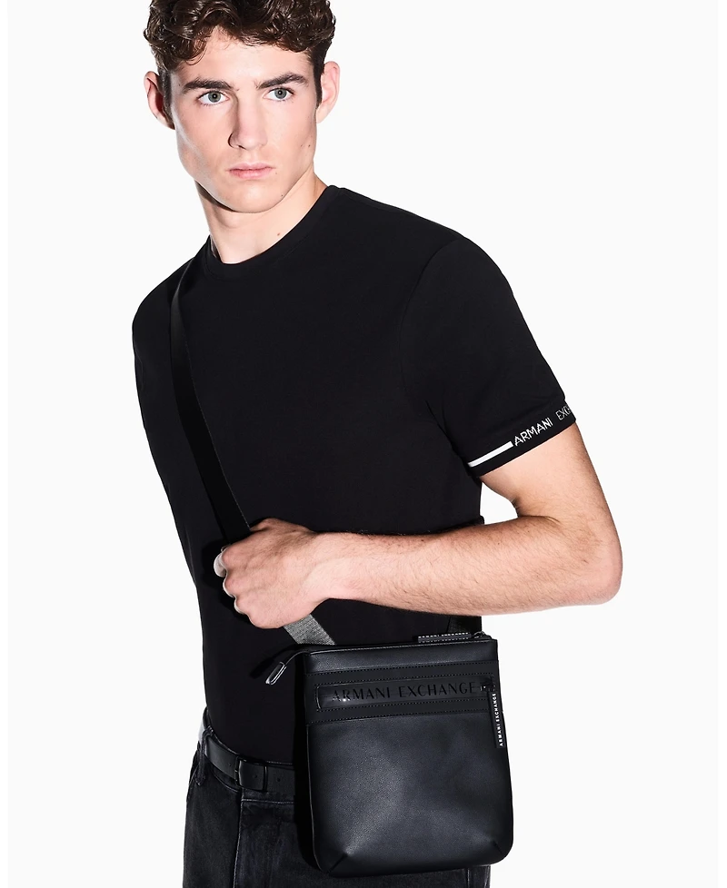 A|X Armani Exchange Men's Flat Crossbody Bag