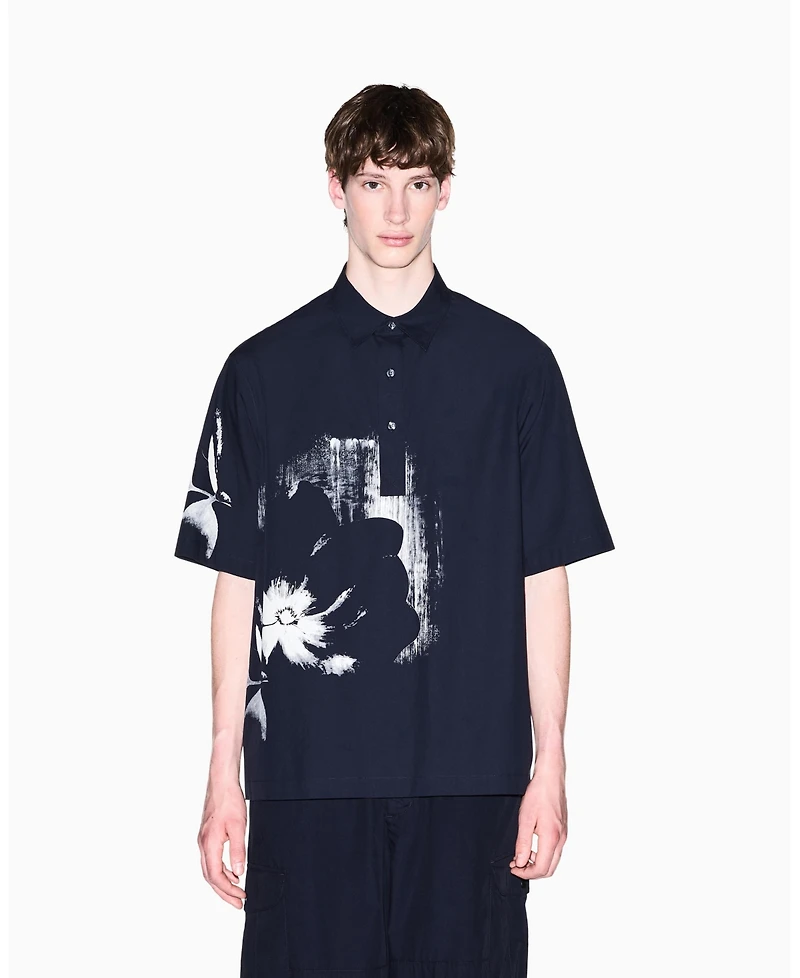 A|X Armani Exchange Men's Exposed Flower Shirt
