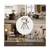 LeisureMod Murray Modern Dining Chair, Set of 2