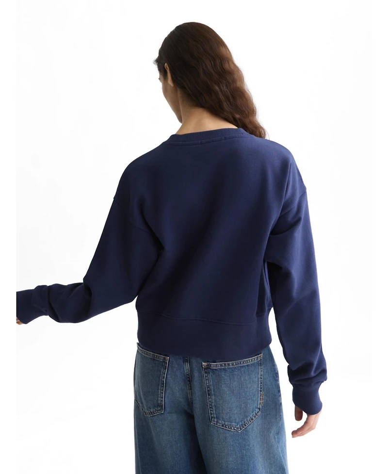 Scotch & Soda Women's and Ribon Embroidery Loose-Fit Sweatshirt