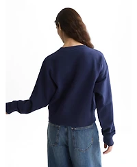 Scotch & Soda Women's and Ribon Embroidery Loose-Fit Sweatshirt