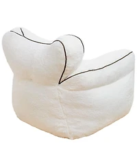 Streamdale Faux Fur Heart-Shaped Bean Bag Chair for Adults