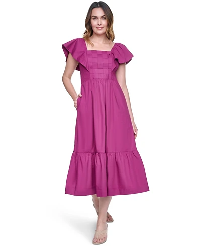 Eliza J Women's Flutter Sleeve Midi Dress