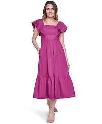 Eliza J Women's Flutter Sleeve Midi Dress