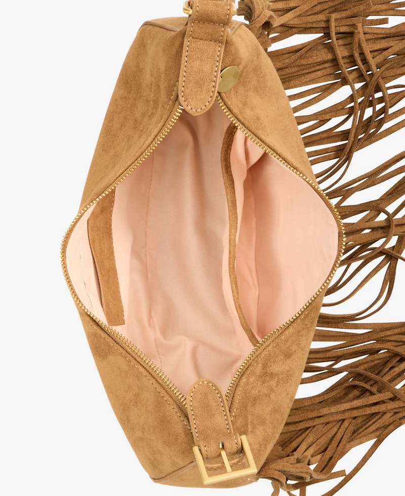 Style & Co Fringed Faux-Suede Hobo Bag, Macy's Exclusive